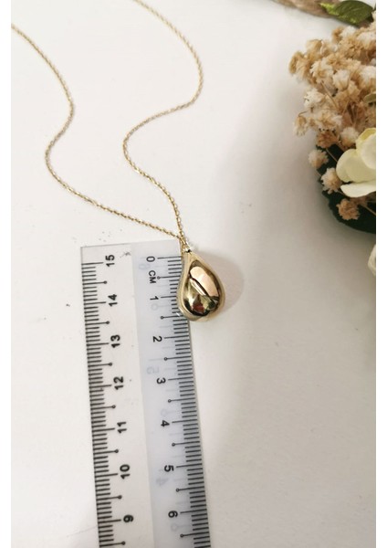 Altın 1.5 cm Drop Damla Kolye fırsatları