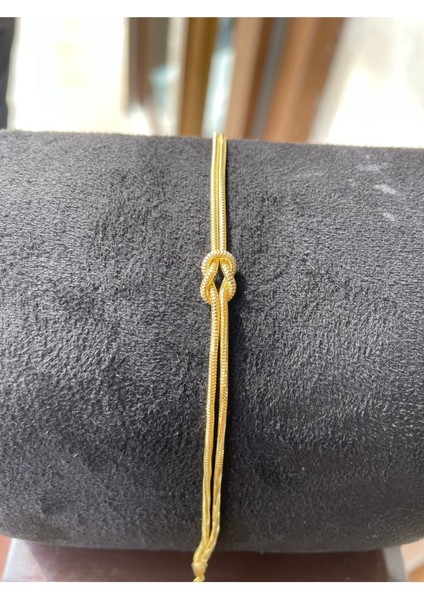 Sarı Renk Gümüş Düğüm Bileklik fiyatları