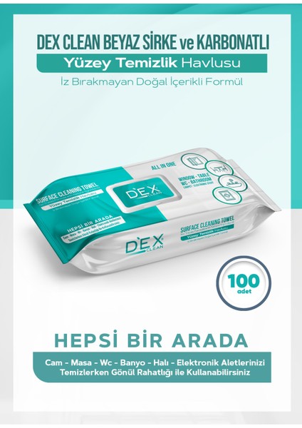 Clean Yüzey Temizlik Havlusu 100'LÜ 3x