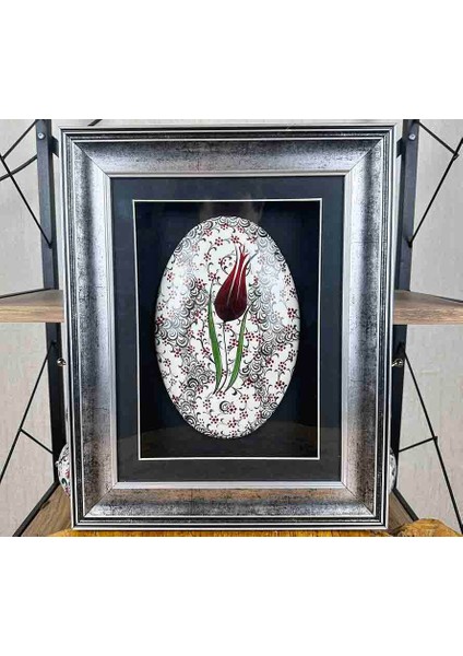 Vip Iznik Çini Paspartu Çerçeveli