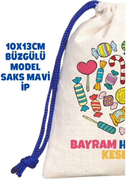 Saks Mavi Ipli Bayram Harçlığı Kesesi 10X13CM fiyatları