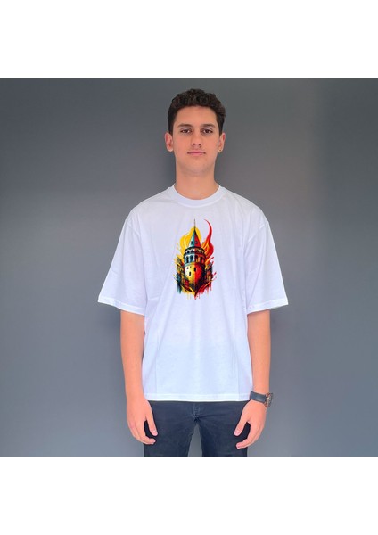 Galata Baskılı Oversize Tşhirt