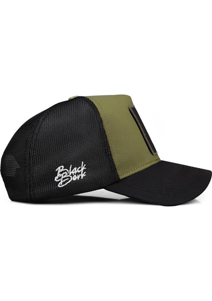 V1 Trucker 7 Numara - 5 Kod Logolu Unisex Siyah Siperli Siyah-Haki Şapka (Cap) fiyatları