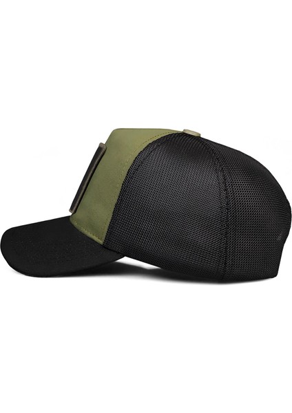 V1 Trucker 7 Numara - 5 Kod Logolu Unisex Siyah Siperli Siyah-Haki Şapka (Cap) fırsatları