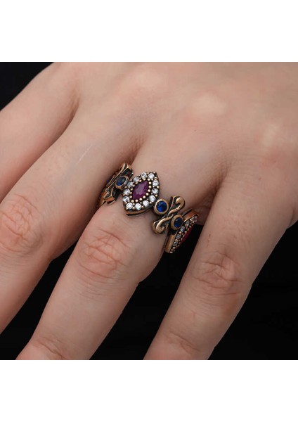 Gümüş Ayarlanabilen Otantik Mekik Kadın Yüzük fiyatları