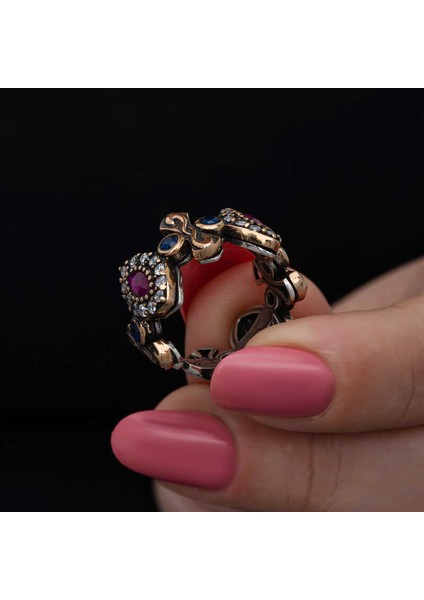 Gümüş Ayarlanabilen Otantik Mekik Kadın Yüzük fırsatları