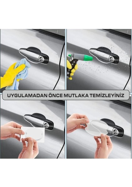 Audi Araçları Için Uyumlu Kapı Içi Çizik Önleyi Seti 8'li