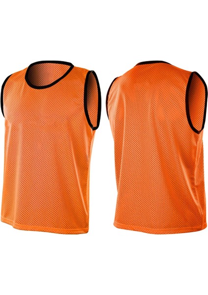 Turuncu Renk Yetişkin Beden Delikli Fileli 7 Adet Antreman Yeleği Halı Saha Idman ve Maç Yeleği fırsatları