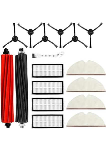 Q8 Max /q8 Max +/q5 Pro/q5 Pro+ Ektrikli Süpürge Için Uyumlu Yedek Aksesuar Kiti (Yurt Dışından)