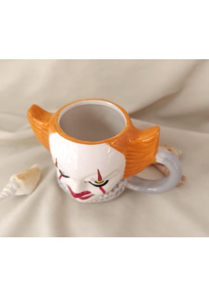 Kupa Kahve Fincanı Pennywise Palyaço 3D Tasarım Bardak 480 ml Su Bardağı