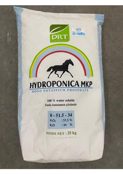 Hydroponica Mono Potasyum Fosfat Mkp Gübre (0-51,5-34) 5 kg