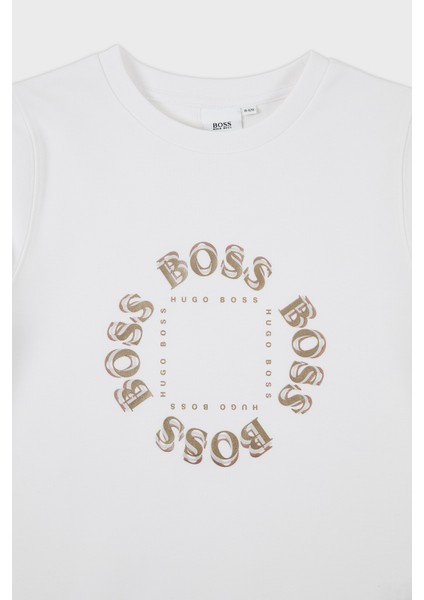 Pamuklu Bisiklet Yaka Çocuk Sweat 25L39 10B Sweat 25L39/10B Whıte modelleri