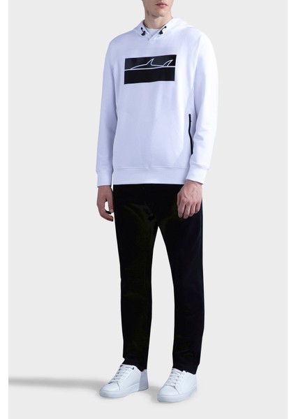 Kapüşonlu Pamuk Karışımlı Regular Fit Sweat Erkek Sweat 13311882 010