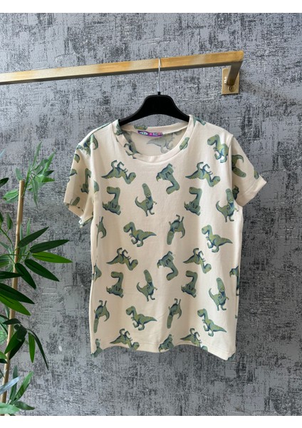 Dinazorlu Erkek Çocuk Tişört