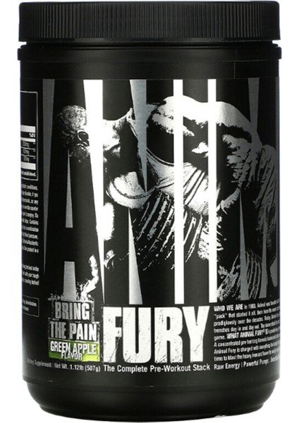 Animal Fury Bcaa+Citrulin Malate+Beta Alanin Powerful Pre-Workout Formul 30 Servis