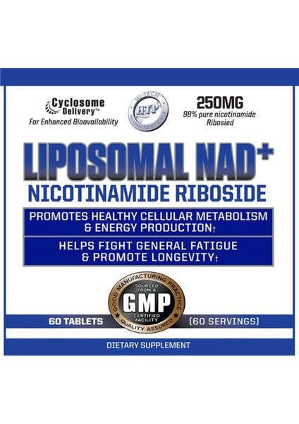 Pharmaceuticals Liposomal Nad+ 60 Tablets Usa Version