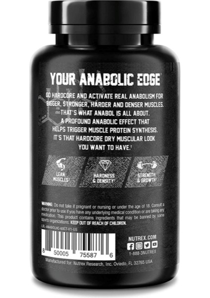 Research Anabol Hardcore Anabolic 60 Capsul İ31 Usa Menşei fiyatları