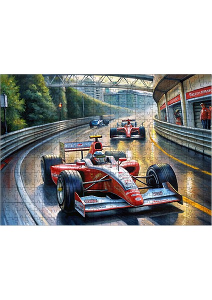 Ahşap Mdf Puzzle Yapboz Formula 1 50 x 70  cm