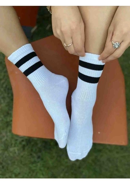 Unisex 6'lı Çizgili Tenis Çorabı fiyatları