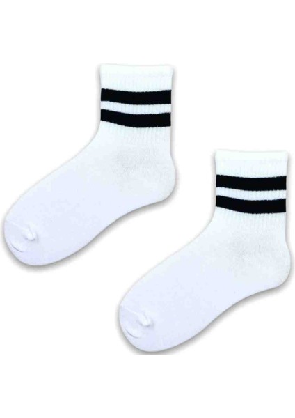 Unisex 6'lı Çizgili Tenis Çorabı fırsatları