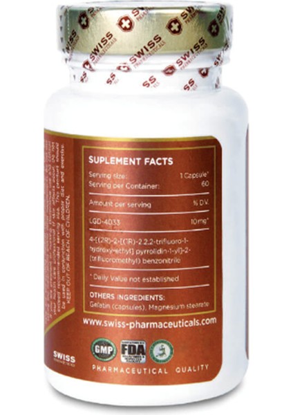 Swiss Pharmaceuticals Lıgandrol (Lgd-4033) 10mg 60 Capsul fiyatları