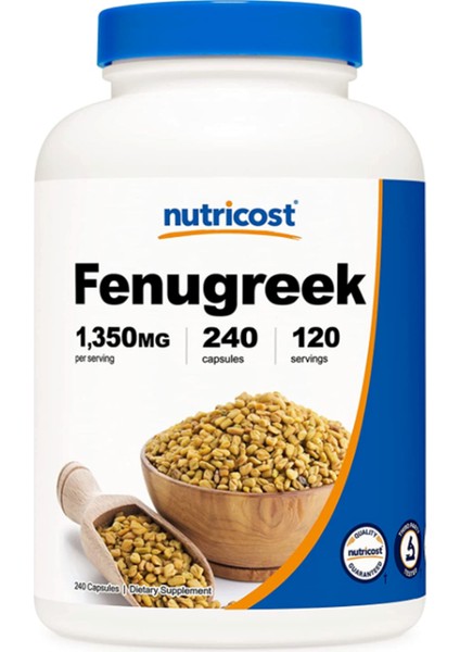 Fenugreek Seed 1350mg 240 Capsules - Gluten Free Non-Gmo-ndan