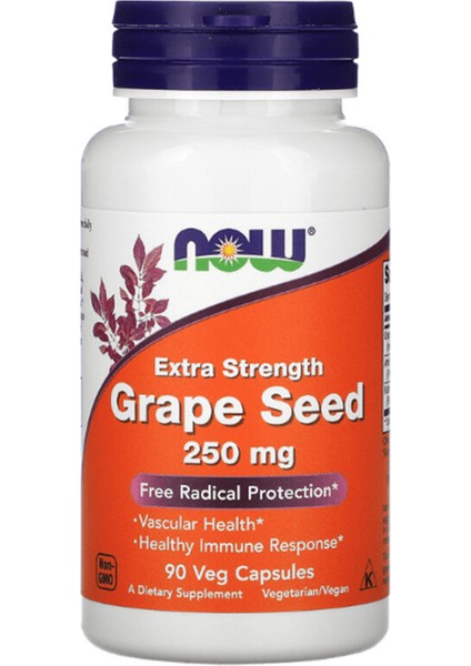 Grape Seed Extra Strength Grape Seed 250 Mg 90 Veg Capsul