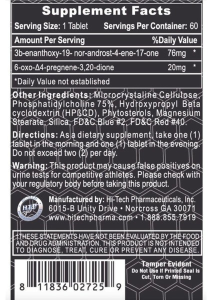 Pharmaceuticals Trenabol 60 Tablet Usa New Form