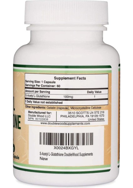S-Acetyl L-Glutathione 100mg 60 Capsul Usa Version fiyatları
