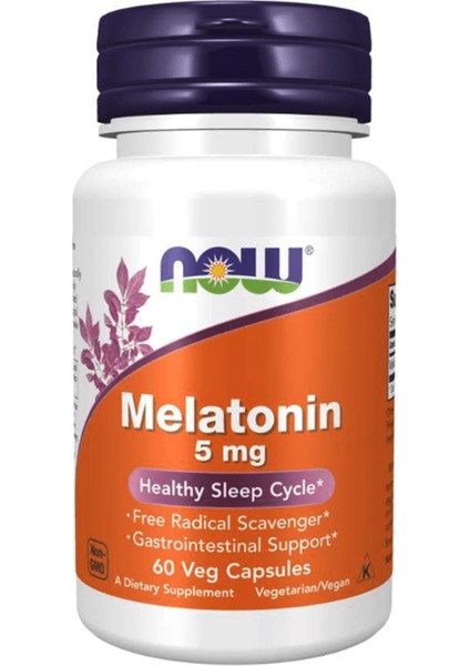 Foods Melatonin 5mg 60 Veg Capsules