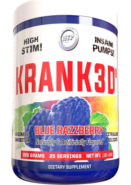 Pharmaceuticals Krank3d New Pre Workout 385gr Usa