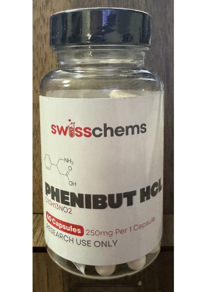 Phenibut Hcl 15 Grams (250 Mg/60 Capsules) Usa Firma Ürünü