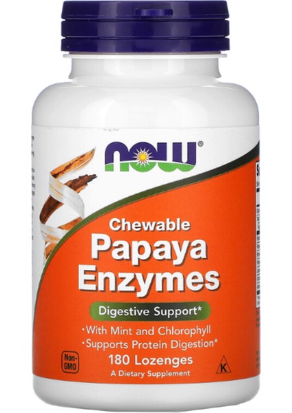 Foods Chewable Papaya Enzymes 180 Lozenges Usa