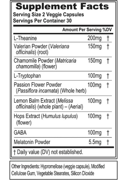 Evlutıon Nutrıtıon Sleepmode 60 Capsul 200mg L-Theanine 150mg Valerian Root Usa Menşei fiyatları