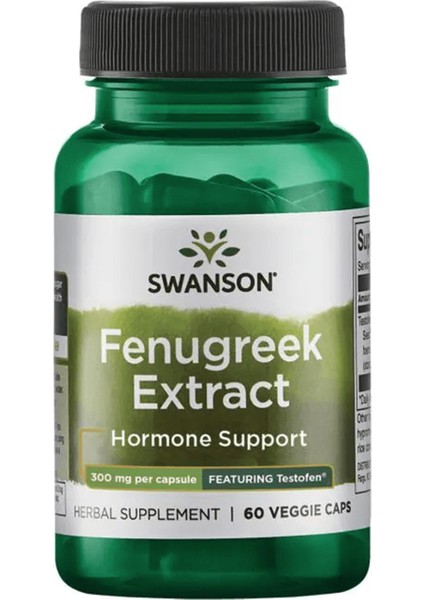 Fenugreek Extract - Featuring Testofen 60 Capsul Usa Version