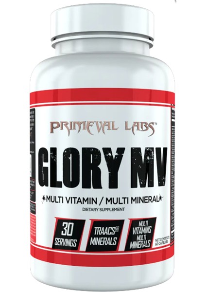 Primeval Labs Glory Mv: Multivitamin / Minerals For The Masses 30 Servis 60 Capsul Usa