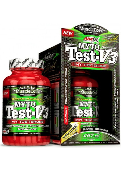 Amıx Myto Test-V3  Daa+Testofen+Zinc+Maca+Damiana  - 90 Capsul  United Kingdom