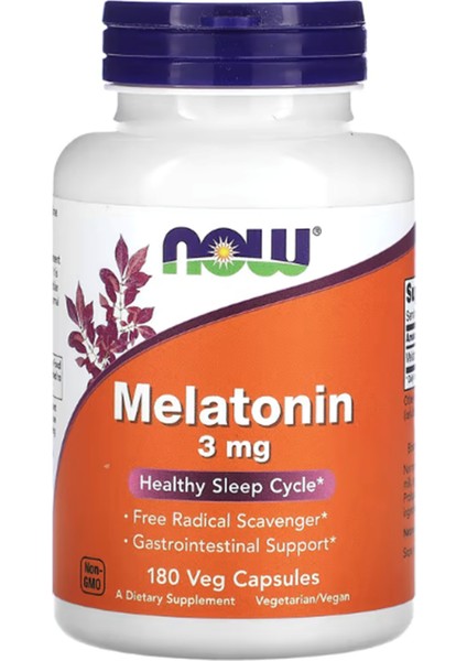 Foods Melatonin 3 Mg 180 Veg Capsules Usa Version