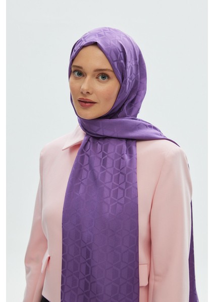 Aminenesil Kubbe Desen Sara Jakar Şal Mor Renk indirimleri