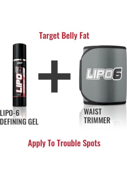 Lipo-6 Defining Gel + Nutrex Belt Thermogenic Fat Burner Usa Version