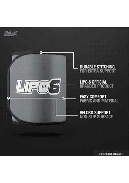 Lipo-6 Defining Gel + Nutrex Belt Thermogenic Fat Burner Usa Version