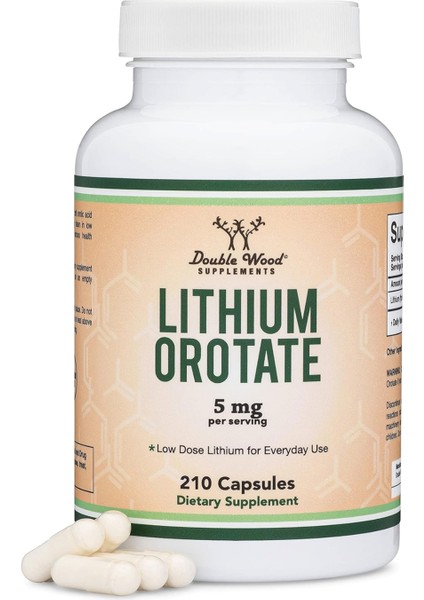 Lithium Orotate 5mg 210 Capsules