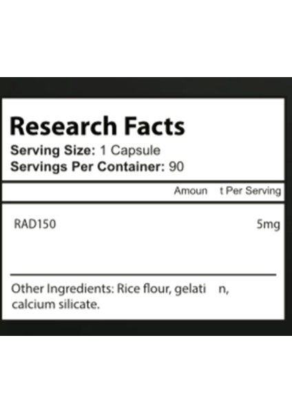 Tlb-150 (Rad-150) 90 Capsul Made In Usa fiyatları