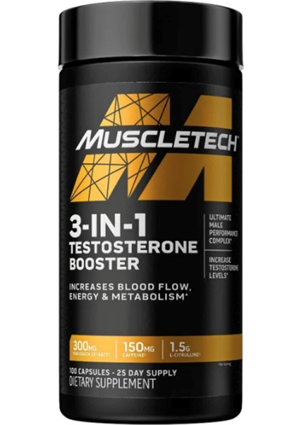 3-In-1 Testosterone Booster 100 Capsul Usa Version