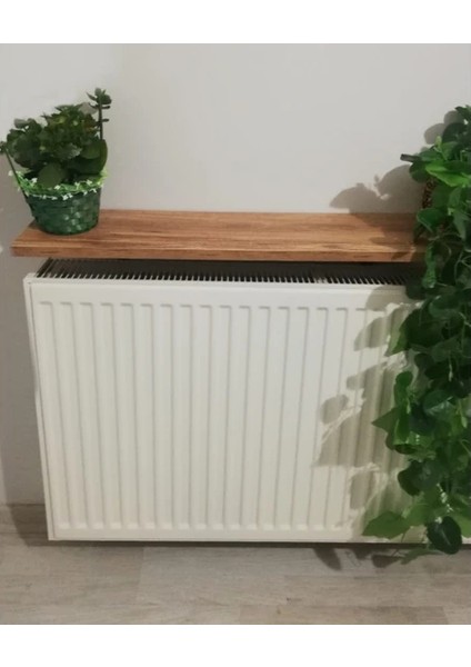 Dekoratif Doğal Ahşap Dresuar Raf 60x15x4 cm (Gizli Aparatlı Raf)