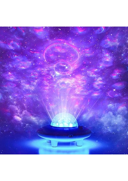Ufo 3in1 Starry Galaxy Projektör Yıldız Gece Lambası Bluetooth Hoparlör