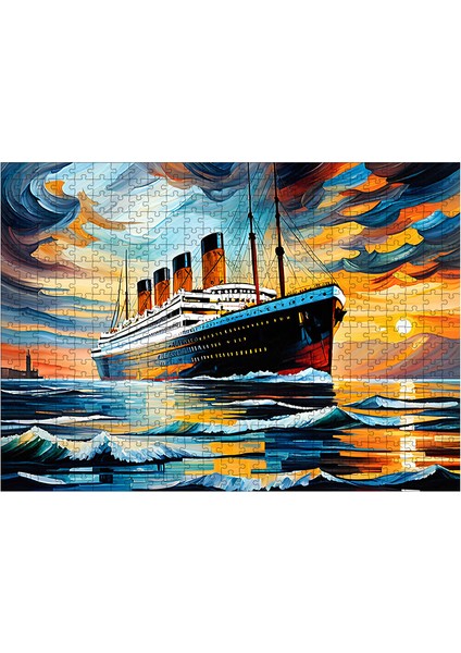 Ahşap Mdf Puzzle Yapboz Titanic 50 x 70 cm