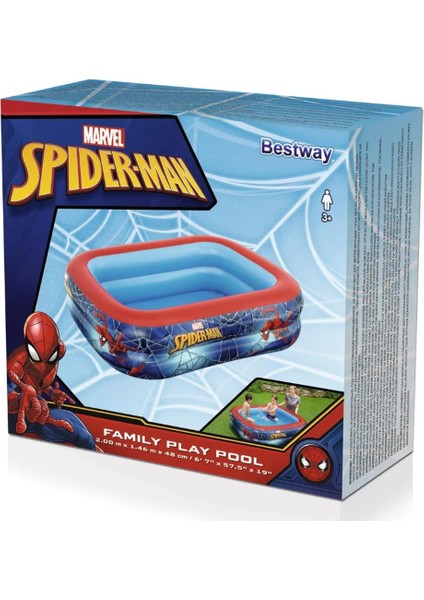 Bestway Spiderman Dikdörtgen Havuz 200X146X48 cm 98011