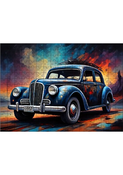 Ahşap Mdf Puzzle Yapboz Retro Araba 25 x 35 x 50 cm