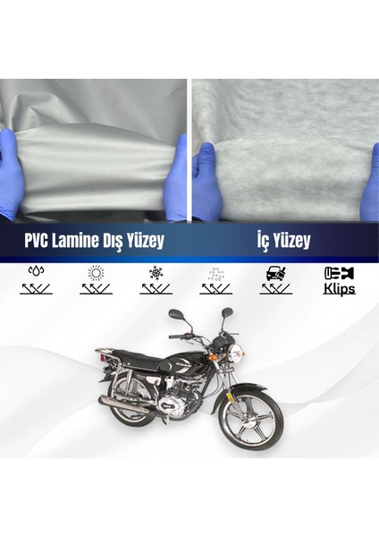 Ultra Shop Bisan Toprak Vrc Su Geçirmez Motosiklet Branda 4 Mevsime Uygun Motor Brandası